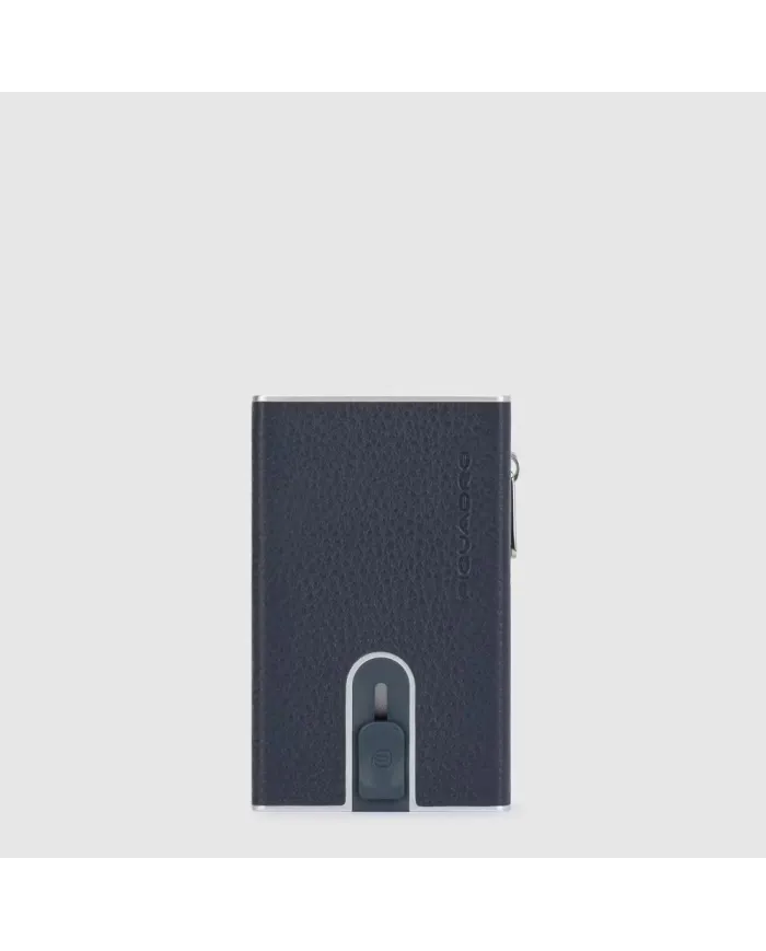 Piquadro Compact wallet con tasca monete Modus special Blu