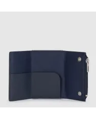 Piquadro Compact wallet con tasca monete Modus special Blu