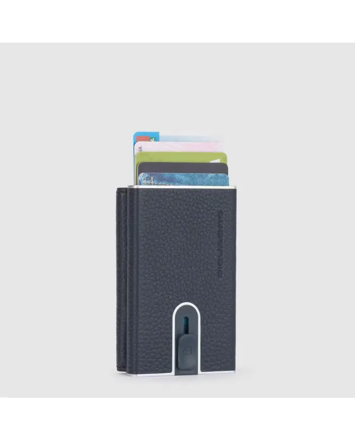 Piquadro Compact wallet con tasca monete Modus special Blu