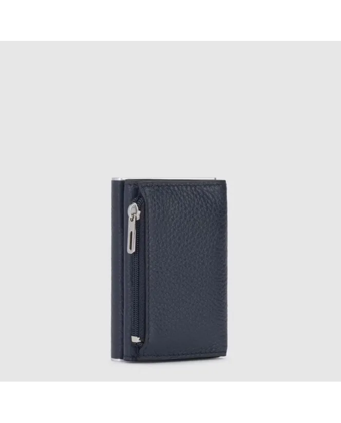 Piquadro Compact wallet con tasca monete Modus special Blu