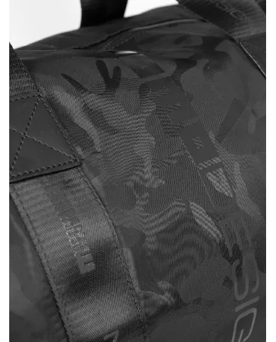 Momo Design Borsone in tessuto camouflage Nero