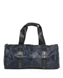 Momo Design Borsone in tessuto camouflage Blu