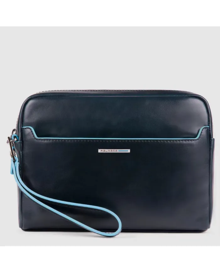 Piquadro Pochette con porta tablet mini Blue Square