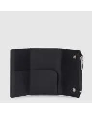 Piquadro Compact wallet con tasca monete Modus special Nero