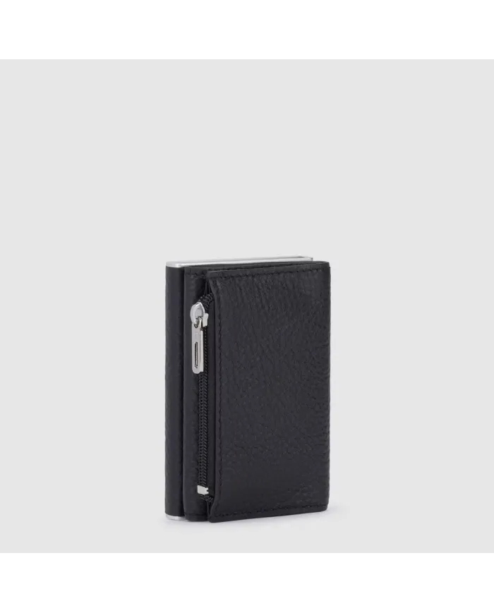 Piquadro Compact wallet con tasca monete Modus special Nero