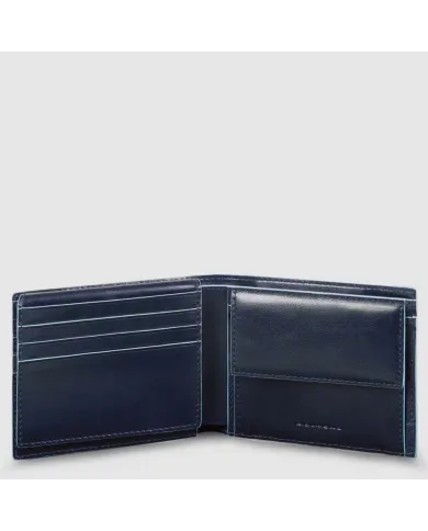 Piquadro Portafoglio uomo in pelle Blue square
