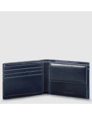 Piquadro Portafoglio uomo in pelle Blue square