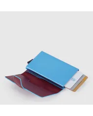 Piquadro Porta carte di credito con tasca banconote "Blue square" Rosso