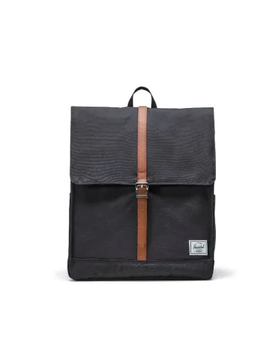 Herschel Zaino tessuto City Nero/Cuoio