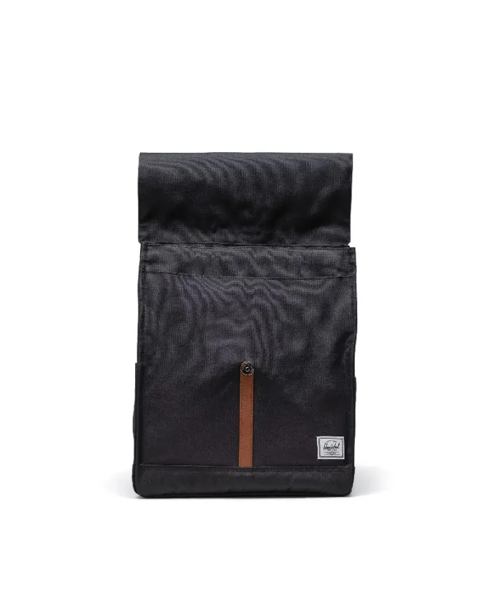 Herschel Zaino tessuto City Nero/Cuoio