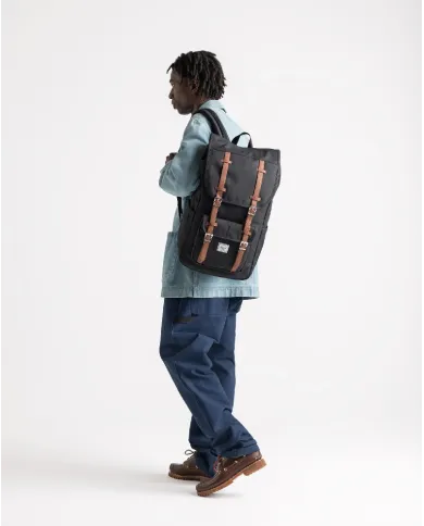 Herschel Zaino grande Little America Nero/Cuoio