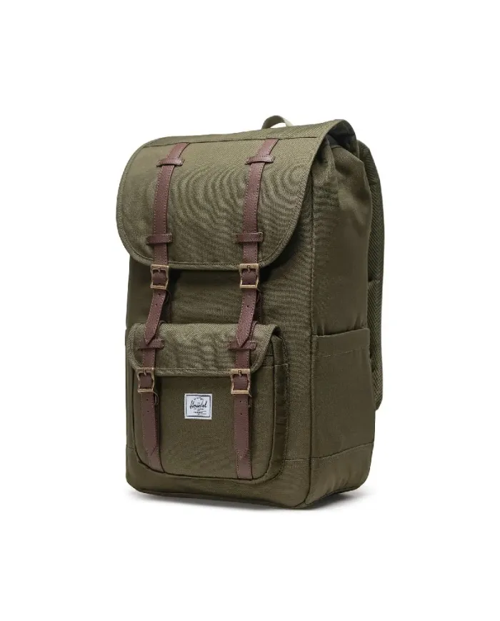 Herschel Zaino grande Little America Verde/Testa moro