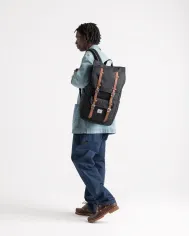 Herschel Zaino grande Little America Nero
