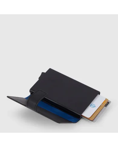 Piquadro Porta carte di credito con tasca banconote Urban Antracite