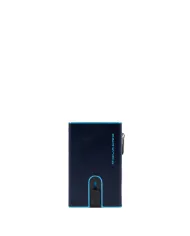 Piquadro Compact wallet con tasca monete Blue square