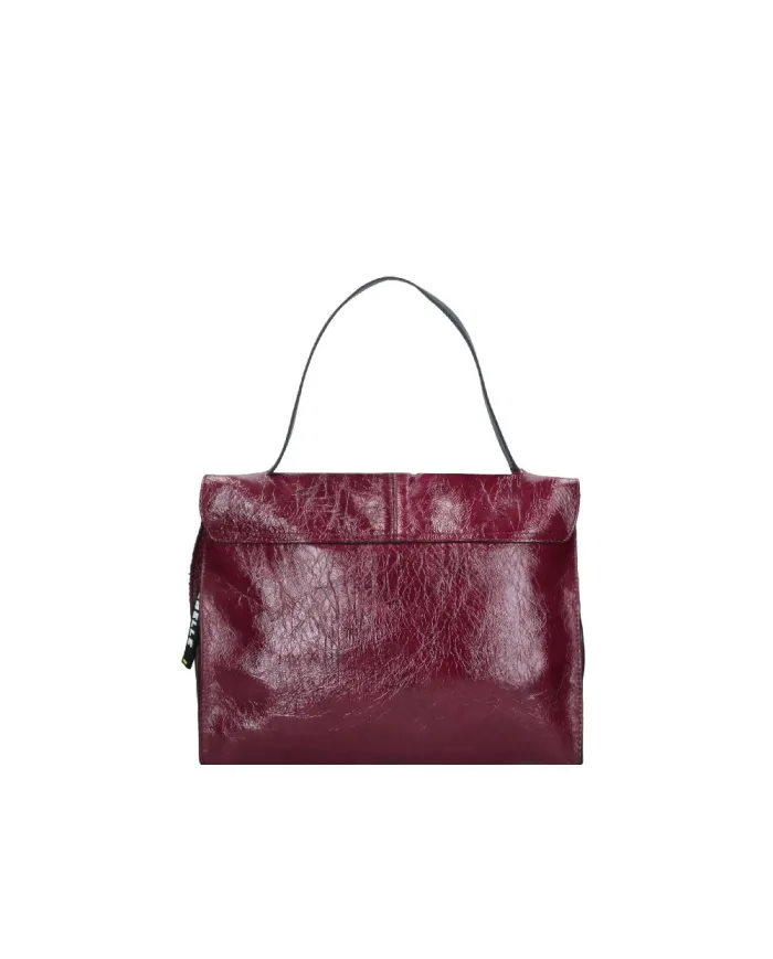 REBELLE Borsa pelle naplak Beverly Bordeaux