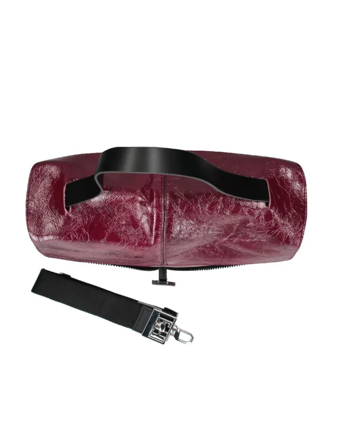 REBELLE Borsa pelle naplak Beverly Bordeaux