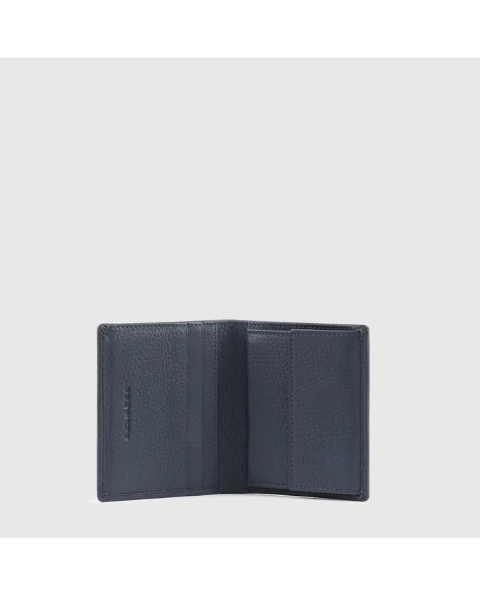 Piquadro Portafoglio verticale piccolo Modus special Blu