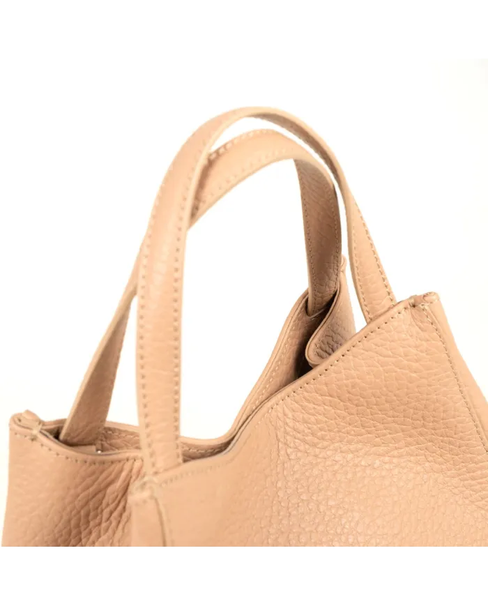 Gianni Chiarini Borsa a mano piccola in pelle Ludovica Beige