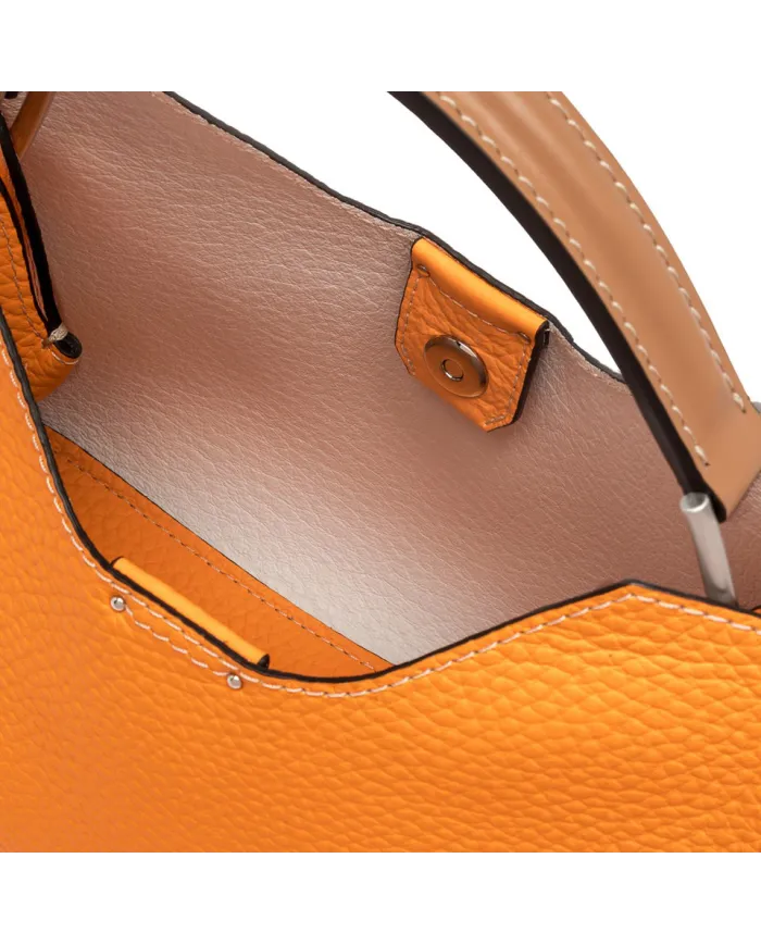 Gianni Chiarini Borsa a mano piccola pelle Aurora Arancio