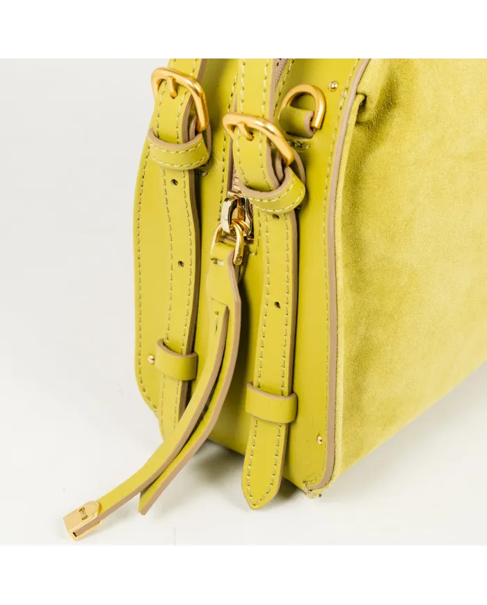 Gianni Chiarini Borsa in camoscio Camelia Giallo