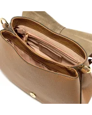 Gianni Chiarini borsa donna in pelle con tracolla colorata "Helena Round" Beige