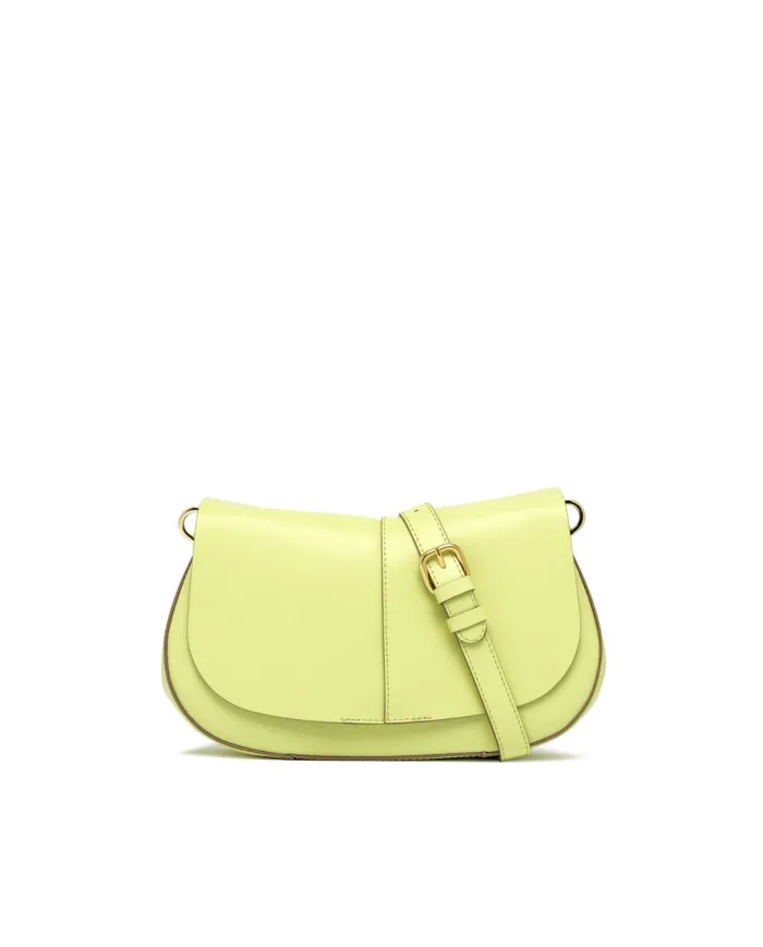 Gianni Chiarini Borsa helena round con tracolla catena Giallo