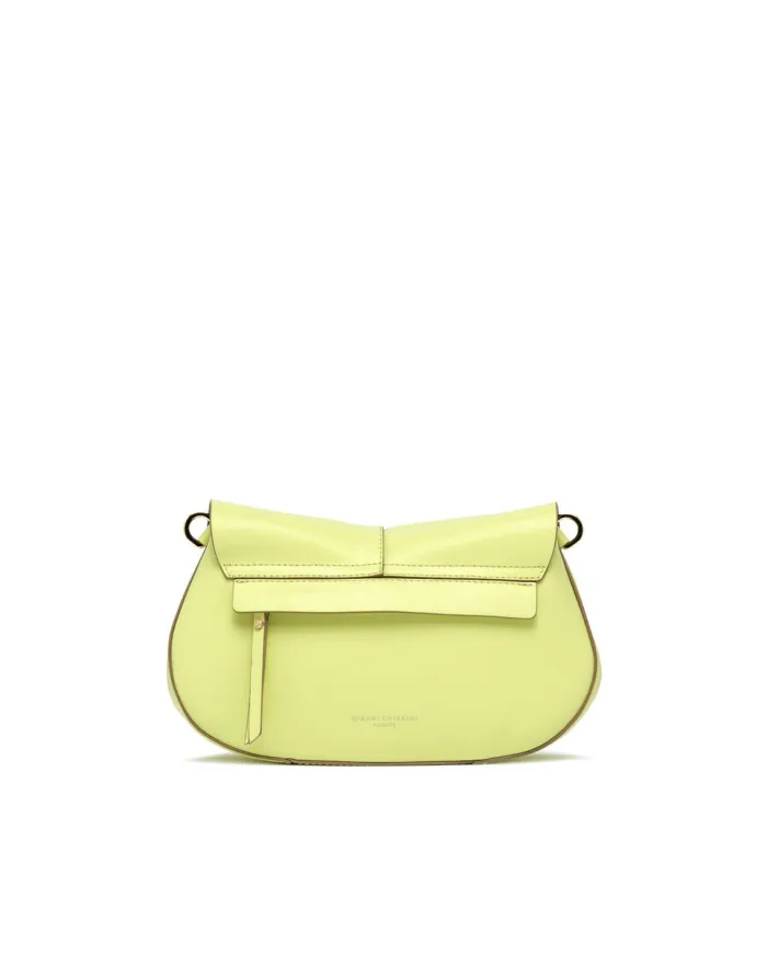 Gianni Chiarini Borsa helena round con tracolla catena Giallo