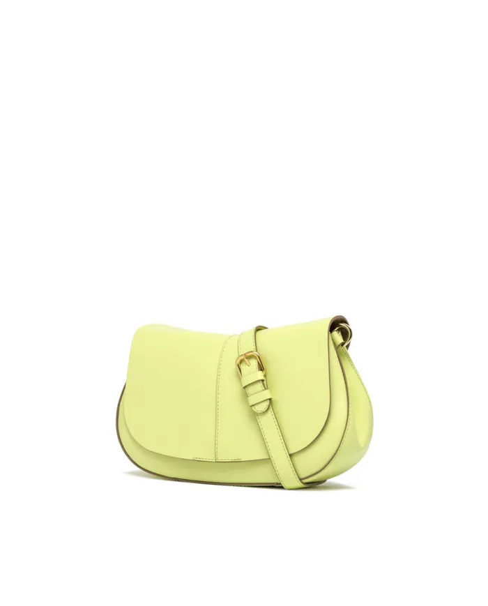 Gianni Chiarini Borsa helena round con tracolla catena Giallo