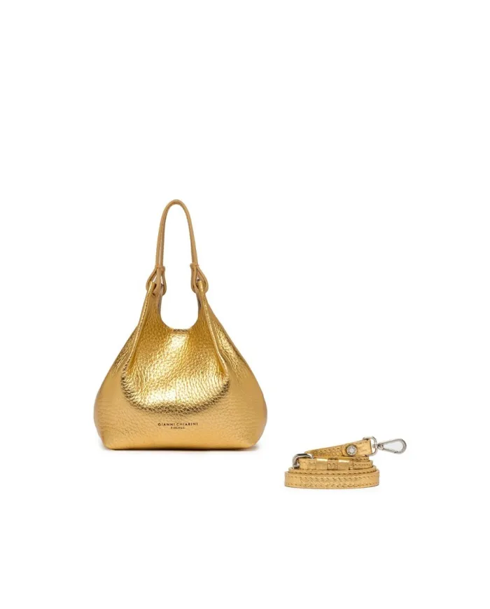 Gianni Chiarini Borsa piccola in pelle laminata Dua Oro