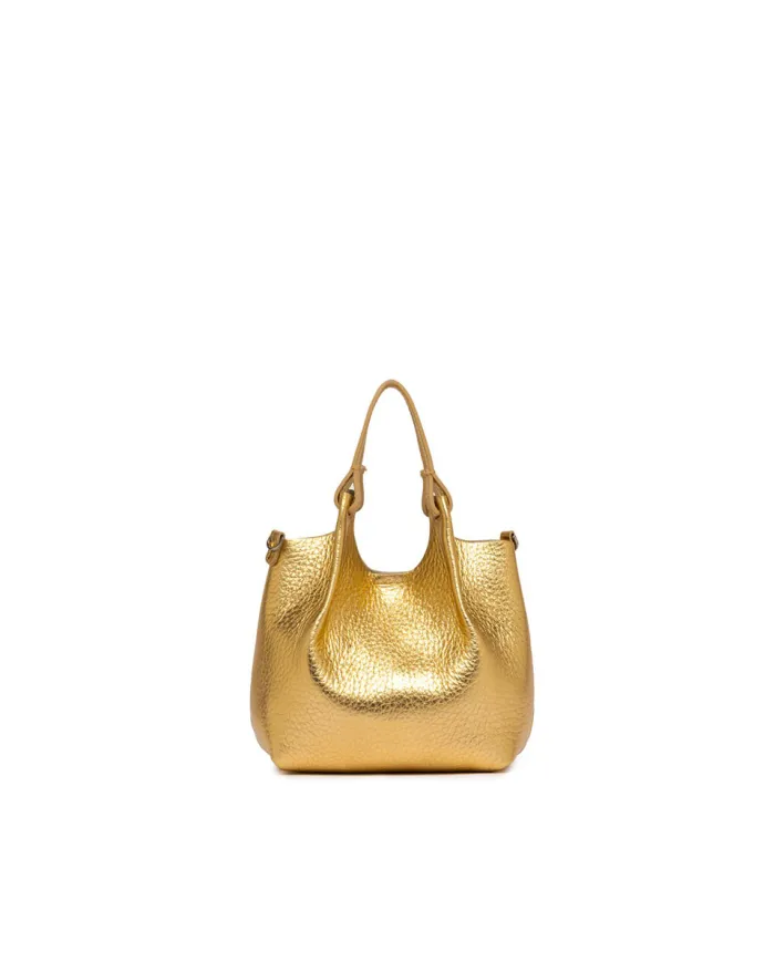 Gianni Chiarini Borsa piccola in pelle laminata Dua Oro