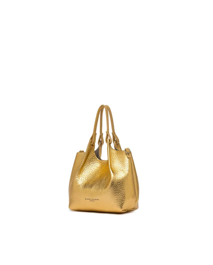 Gianni Chiarini Borsa piccola in pelle laminata Dua Oro