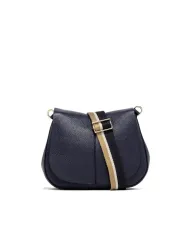 Gianni Chiarini borsa donna in pelle con tracolla colorata "Helena Round" Blu