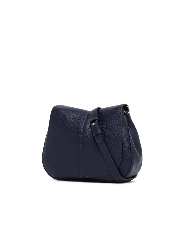 Gianni Chiarini borsa donna in pelle con tracolla colorata "Helena Round" Blu