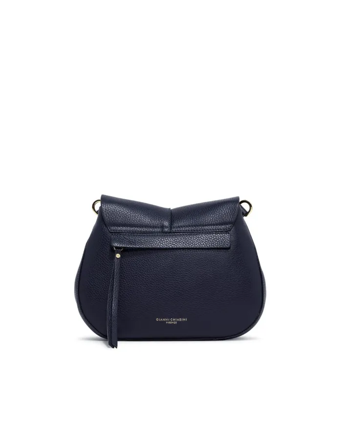 Gianni Chiarini borsa donna in pelle con tracolla colorata "Helena Round" Blu