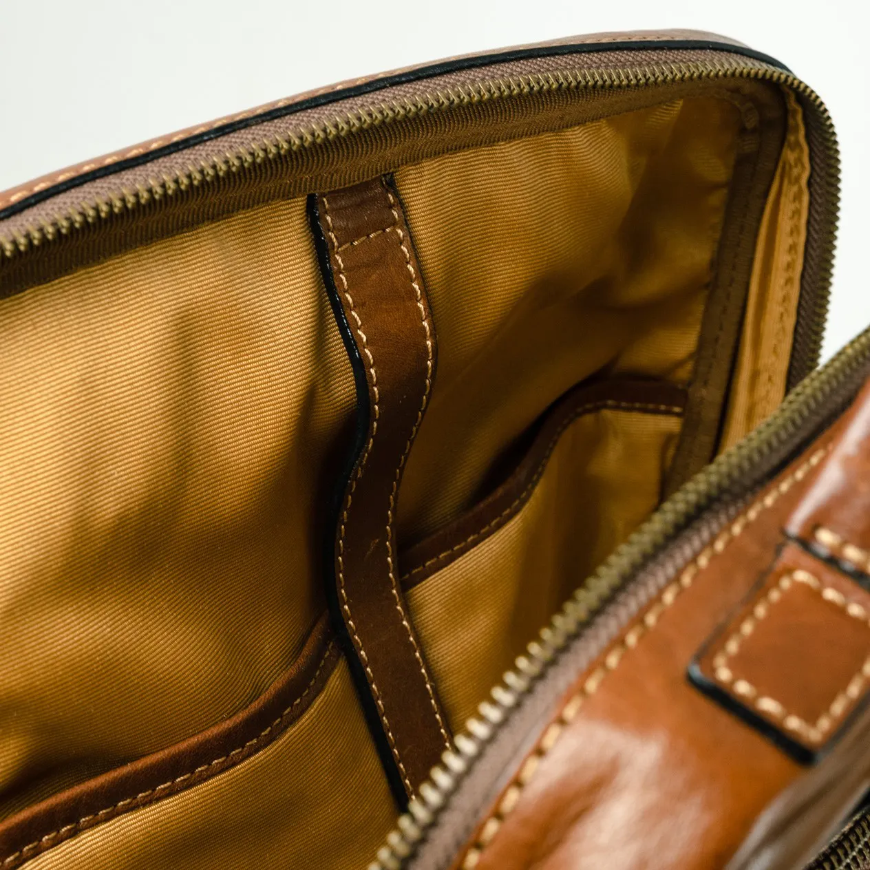 Gianni Conti Zaino in pelle con porta pc 14 Cuoio - Picture 5 of 5