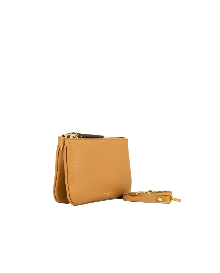 Gianni Chiarini Pochette in pelle 2 scomparti, Frida Beige