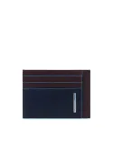 Piquadro Porta carte di credito Blue square Viola/Blu