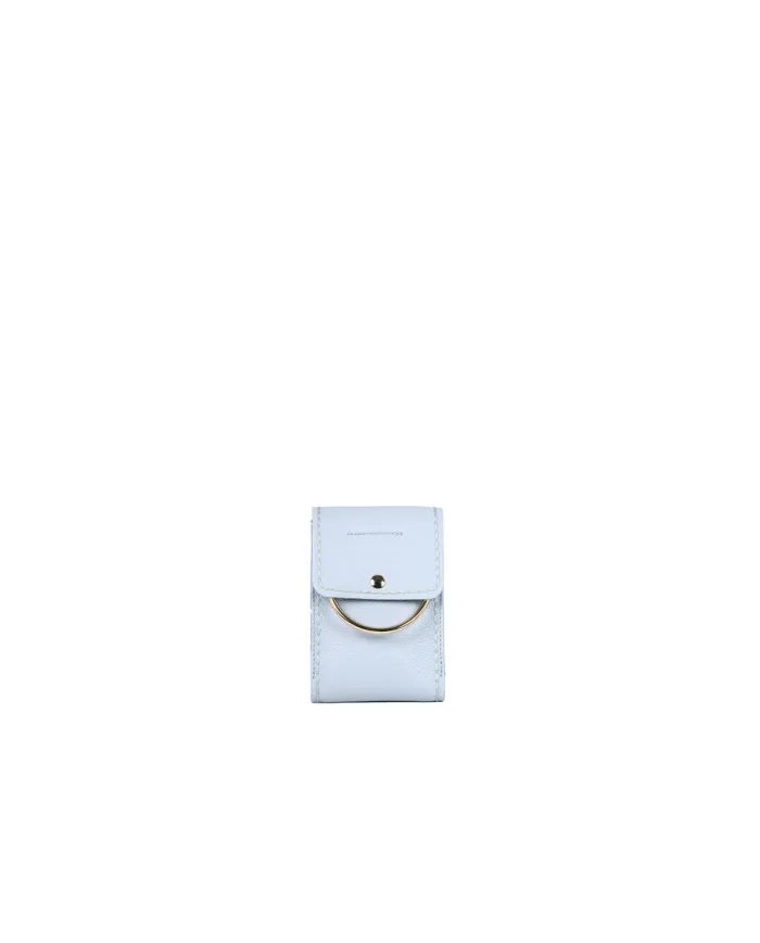 Visona Mini bag pelle Azzurro