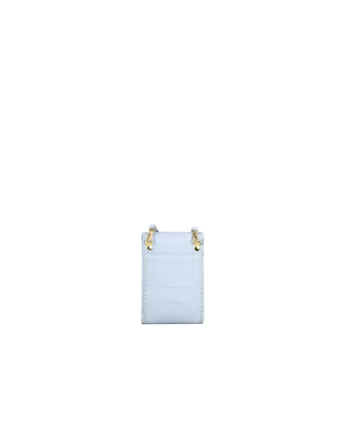 Visona Mini bag pelle Azzurro