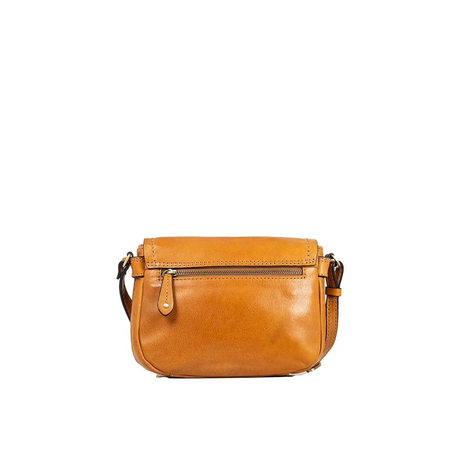 Gianni Conti Borsa bandoliera pelle cuoio Cammello - Foto 4 di 5