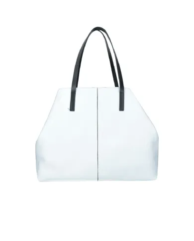 REBELLE Shopping bag in pelle Harriet Bianco