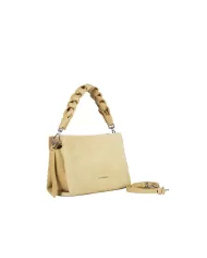 Coccinelle Borsa in pelle camoscio manico intrecciato Beige