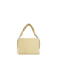 Coccinelle Borsa in pelle camoscio manico intrecciato Beige