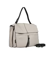 REBELLE Borsa a tracolla in pelle Clio Beige