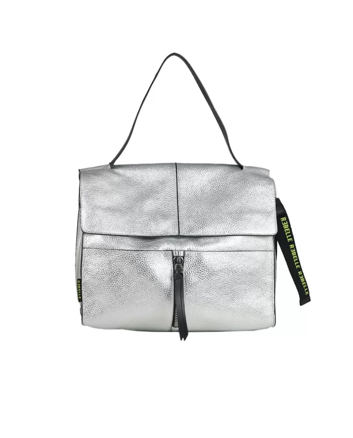 REBELLE Borsa a tracolla in pelle Clio Silver