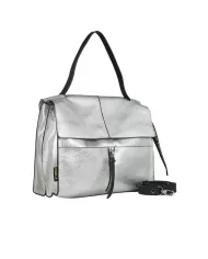 REBELLE Borsa a tracolla in pelle Clio Silver