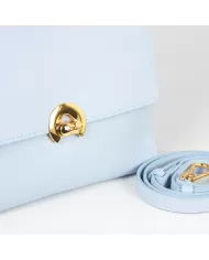 Coccinelle Borsa in pelle Binxie Medium Azzurro