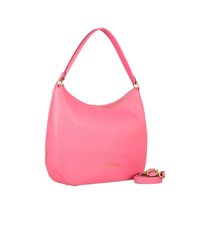 Nannini Borsa grande in pelle Yvonne Fucsia