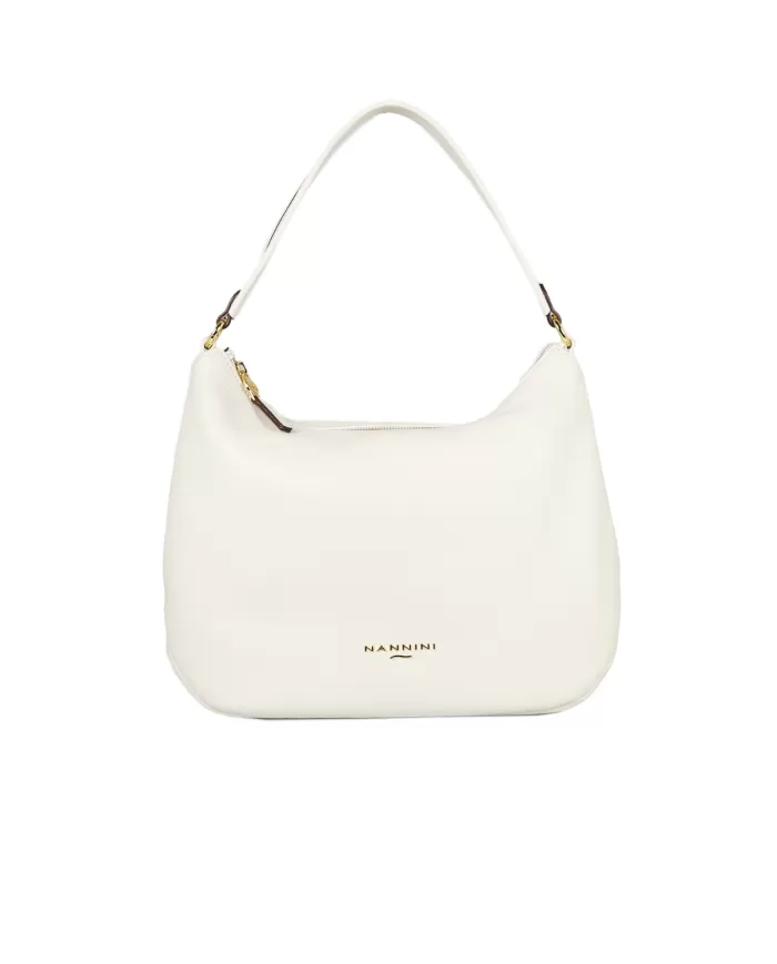 Nannini Borsa grande in pelle Yvonne Bianco